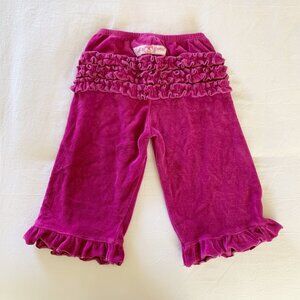 RuffleButts Velour Pants • 2T